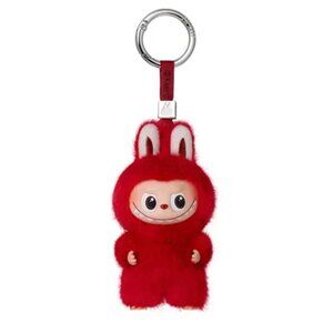 THE MONSTERS mini Labubu Pin for Love Series Vinyl Plush Pendant letter X